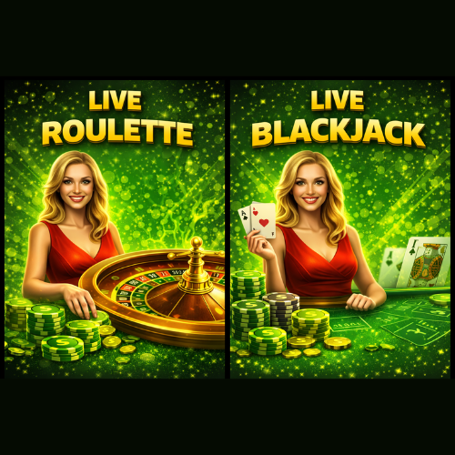 Live roulette och live blackjack